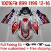 OEM Stroomlijnkappen Voor DUCATI Panigale 899S 1199S 899-1199 12-16 Carrosserie 164No.13 899 1199 S R 12 13 14 15 16 899R 1199R 2012 2013 2014 2015 2016 Injectie Bodys koop wit