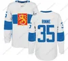 Mit 2016 Coupe du monde de hockey Finlande Maillot de l'équipe Rinne Laine KORPIKOSKI DONSKOI POKKA AHO KOSKIEN LEPISTO Hommes Femmes Jeunesse Maillots Hoceky personnalisés