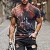 Erkek T-Shirt Yaz Kısa Kollu Erkek T Gömlek O-boyun 3d Baskı Grafik Gömlek Bacardi Rum Vintage Giysiler Erkekler Için En Tees Harajuku Moda