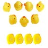 3,5 cm bebê banho água brinquedo soa mini amarelo borracha patos banho pequeno-pato crianças natação de presentes de praia brinquedos