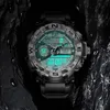 Lige Sport Men Quartz Digital Watch Creative Diving Watches Watertproof Alarm klocka Dual Display Clock Masculino 220525