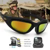 Gafas de ejército polarizado gafas de sol tácticas 4 kit de lentes gafas tácticas tormenta de hombres del desierto de la tormenta del desierto de la guerra del ojo de gafas deportivas prote3333d