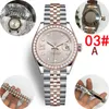 Classico orologio da donna di lusso da 28 mm meccanico automatico inossidabile trapano elettrico con bordo a stella piccolo trapano