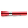 Colorful Aluminium Alloy Flashlight Pen Shape Pipes Portable Removable Dry Herb Tobacco Bowl Innovative Design Mini Smoking Handpipes Cigarette Holder DHL Free