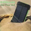 Banco de energia solar de 80000mAh com 2 portas USB Um item essencial para dias ensolarados Travel Powerbank para smartphone Samsung iphone13 Y220518