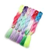 24 pouces 100G Synthétique Tinsel Tressage Cheveux Ombre Trois Quatre Couleurs Jumbo Tresses Extensions de Cheveux Plus de Couleurs