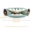 Cat Bed Tunnel Collapsible Removeable Tube Pet Interactive Play Toys with Plush Balls For Puppy Supplies 220323