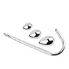 Stainless Steel Anal Hook Small Medium Large Ball Head for Choose Butt Plug dilator Metal Prostate Massager sexy Toy Male256Y