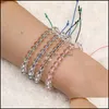 Beaded Strands Bracelets Jewelry Higth Quality Fashion Ocean Beads Bracelet Make A Wish Card Rope Braided Bangles With Glas Dhd3S