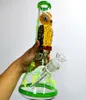 14 inch Owl Glass Water Bong Beaker Hookahs with Bowls Downstem Smoking Pipes for Female 18mm Joint