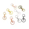 Gold Silver Alloy Keychain Clasp Hooks Link Ring Lobster Clasps for Jewelry Making Findings DIY Charms Accessories