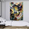 Tapestry Creative Oil Paint Wall dywan wiszący boho abstrakcyjny sztuka druk mieszkanie