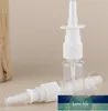 1 pçs 10ml/20ml/30ml frascos de spray nasal de plástico vazio branco bomba pulverizador névoa spray nasal recarregável embalagem