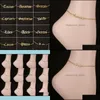 Anklets Zodiac Sign Punk Charm 12 Constellation Classic Letter ankle bracelet steel felect of stan notiber gift drop drop drop