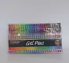 Flash Creative 100 colori penne gel set penna gel glitter per libri da colorare per adulti riviste disegno scarabocchi pennarelli artistici
