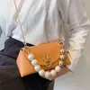 Evening Bags Party Luxury PU Leather Peals Small Handle Handbag Women's New Protable Evening Chains Messenger Bags Female 18B0576 220329