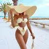 Kapelusze z szerokim rondem kobieta większa moda plażowa Ins ponadgabarytowy stylowy kapelusz kobiety składana ochrona UV letnia kropla hurtowa Eger22