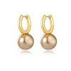 2022 New French High-End Large Pearl Earrings Stud Niche Trendy Brand Design Ins Style Fashion All-Match Jewelry Women's Gift
