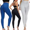 Butt Crack Anti Cellulite Leggings For Women Butt Peach Lift Leggin Push Up Booty Tights High midje Träning Yoga Pants 220812