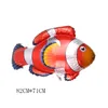 50pcs Big Size Ocean Animals Shark Lobster Foil balloon Tropical Fish Ballon Sea Theme Animals Ballons Air Inflatable Globol For Safari Party Birthday