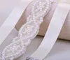 Bomboniere Abiti da sposa Cintura con perline Accessori da sposa Donna Festa Prom Cintura decorata Abito da damigella d'onore