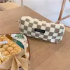 Corduroy Retro Literary Student Pencil Case Canvas Washing Bag Large Capacity Women Travel Cosmetic Pouch Make Up Storage Bags