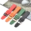 Curved End 20mm 22mm 21mm Rubber Watch Band For Rolex Silicone Watchband Men Sports TPU Strap Watch Replacement Bracelet Belt