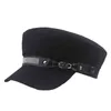 Berretto da cowboy con strass moda per donna Ragazza Autunno Inverno Berretto piatto Cappelli Elegante berretto da pittore Cappuccio J220722