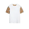Wholesale Womens T Shirt Blouses Classic Candy-colored Trendy Macarons Wave Tees Casual Summer Lattice Letters plaid Short Sleeve Womens Tops Ins Hot Asian size S-XXL