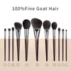 OVW 24 pcs Make Up Kwasten met Zak Professionele Geitenhaar Make-Up Borstel Case Houder Poeder Foundation Brush Set 220601