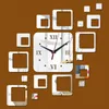 Стеновые часы 2022 Продажа часы домашняя гостиная кварц Акрил Современный Современный Украшение Смотрите 3D наклейки DIY зеркало