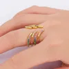 Cluster Rings Design Fashion Multilayer Surrounding For Female Copper CZ Luxury Wedding Engagement Finger Adjustable Ring JewelryCluster Clu