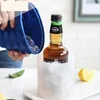 600ml Silicone Ice Cube Maker Molds Tray Party Drinking Whiskey Freeze Portable Bucket Wine Cooler Beer Cabinet Kitchen Tool 220509