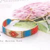 Beaded Strands Miyuki Rice Beads Hand-woven Geometric Bracelet Female Fine Bohemian Ethnic Style Beach Hand Jewelry For Women Kent22