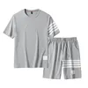 Men Clothing Men s Sets Designer Clothes T Shirts Shorts Tracksuit Korea Fashion Sweatsuits Sweatpants Plus Size Two Piece 220613