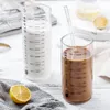 Grande tasse en verre à boire avec mesures graduées, verres à Highball pour eau, jus, lait, thé glacé, cocktail 10 onces/300ML