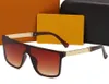 Lunettes de soleil lettre v Protection solaire contre les rayons UV cadre carré concepteur de haute qualité pour femme Mens Millionaire lunettes de soleil étoile de luxe