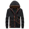 Heren Hoodies Sweatshirts Stijl Hoodie Solid Color Katoen met lange mouwen met een met een borte knoopten met knopen met knopen met coole modieuze Stre