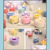 Scented Candle Home Fragrances Decor Garden 6Pcs Candles Holder Mercury Glass Tealight Hold For Wedding Parties El Cafe Bar Decoration Dro