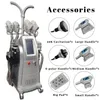 Cryolipolysis Fat Freezing Slimming Machine Silver Color 4 Cryo Heads Cellulite Reduction Spa System Non-Invasive Treatment