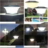 태양 벽 조명 24LED 기둥 조명 LED 야외 게이트 울타리 안뜰 코티지 가정 공원 드롭 배달 DHBBE를위한 포스트 폴 칼럼 램프
