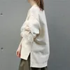 Kapüşonlu kadınlar uzun kollu kapüşonlu gömlek örgü tül kolu fırfırlı sweatshirtler Japonya tarzı kadın üstleri gevşek üstleri kadın 201203