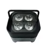 16PCSワイヤレスDJアップ照明PARライト4x18W RGBWA UV 6IN1 LED Battery Uplight for Weddings Party