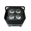 10pcs 4x18w rgbaw UV 무선 DMX DJ Akku Uplighting Battery Up Lights wedding 리모컨 비행 케이스