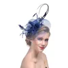 Женская головная повязка банкета верхняя шляпа для свадебной сетки головные уборы для вечеринки шар для волос аксессуары для волос свадебная вечеринка