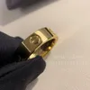 Anel de amor 55mm V ouro 18K material nunca desaparecerá anel de casamento marca de luxo reproduções oficiais Com caixa 5 Um casal anéis hig6632798