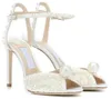 Элегантные свадебные модельные туфли Sacora, женские сандалии с разноцветными бриллиантами и жемчугом, кожаные роскошные женские туфли на высоком каблуке для прогулок66
