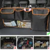 Car Organizer Trunk Storage Bag Rear Seat Tidy Box With 6 Pockets 3 Adjustable Shoulder Straps