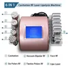 Équipement de beauté multifonctionnel professionnel RF Lipo Laser Cavitation Ultrasonic Vacuum Slimming 40K Body Laser Facial Radiofréquence Machine