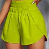Womens Workout Sweat Shorts Elastic High Waisted Running Shorts Casual Atletic Shorts for Gym Quick-Dry Workout Kort byxor Y220417
